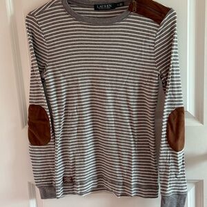 Ralph Lauren Gray Striped Top